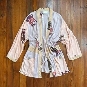 Vintage 80s Kusnadi New York short kimono w pockets one size